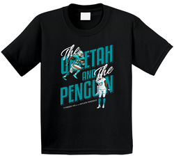 The Cheetah And The Penguin Tyreek Hill Jaylen Waddle Toddler Youth Kids T Shirt