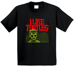 I Like Turtles Funny Joke Kid Tosh Freaky Face Toddler Youth Kids T Shirt