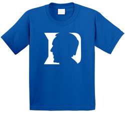 Coach Mike Krzyzewski Duke Silhouette Logo Mashup Basketball Fan Toddler Youth Kids T Shirt