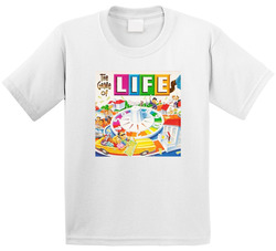 Life Best Board Game Of All Time Players Retro Toddler Youth Kids T Shirt