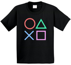 Playstation Gamer Buttons Toddler Youth Kids T Shirt