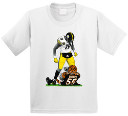Juju Pittsburgh Football Standing Over Burfict Toddler Youth Kids T Shirt