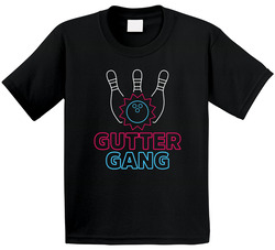 Gutter Gang Bowling Team Toddler Youth Kids T Shirt