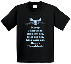 Kiss My Ass National Lampoons Christmas Vacation Moose  Quotes Toddler Youth Kids T Shirt