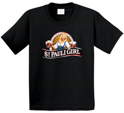 St Pauli Girl Special Dark Beer Alcohol Logo Toddler Youth Kids T Shirt