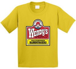 Wendys Hamburger Logo Retro Toddler Youth Kids T Shirt