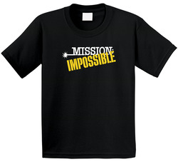 Mission Impossible Retro 80s Tv Show Logo Fan Toddler Youth Kids T Shirt