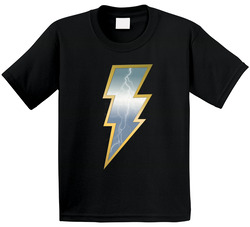The Rock Black Adam Logo Shazam Villain Comic Book Movie Fan Toddler Youth Kids T Shirt