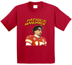 Patrick Mahomes Quarterback Kansas City Football Sports Fan Toddler Youth Kids T Shirt