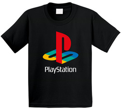 Playstation Throwback Logo Retro Gamers Toddler Youth Kids T Shirt