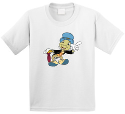 Jiminy Cricket Retro Cartoon Character Toddler Youth Kids T Shirt