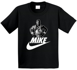 Mike Tyson Boxing Swoosh Logo Parody Boxer Fan Toddler Youth Kids T Shirt
