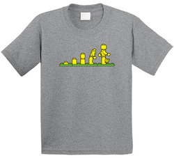 Lego Evolution Funny Toddler Youth Kids T Shirt