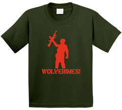 Red Dawn Wolverines Ak 47 Toddler Youth Kids T Shirt