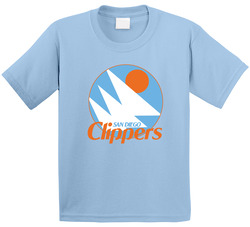 Clippers 70s 80s San Diego Basketball Team Fan Toddler Youth Kids T Shirt