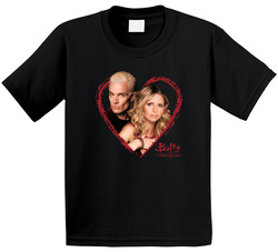 Buffy The Vampire Slayer Spike Love Story Retro Tv Show Fan Toddler Youth Kids T Shirt