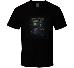 Y2k Adventure Time From Bad To Worse Black T Shirt