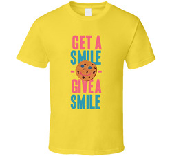 Get A Smile Give A Smile Tim Horton's Smile Cookie Retro T Shirt Get A Smile Give A Smile Tim Horton's Smile Cookie Retro T Shirt