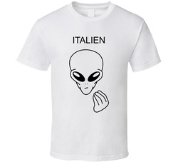 Italien Italian Alien Funny T Shirt
