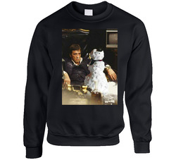 Scarface Snowman Tony Montana Crewneck Sweatshirt Crewneck Sweatshirt