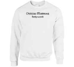 Chateau Marmont Hollywood La Los Angeles California Hotel Restaurant Logo Fan Crewneck Sweatshirt Crewneck Sweatshirt