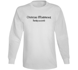 Chateau Marmont Hollywood La Los Angeles California Hotel Restaurant Logo Fan Long Sleeve T Shirt