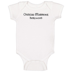 Chateau Marmont Hollywood La Los Angeles California Hotel Restaurant Logo Fan Baby One Piece
