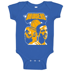New York Bruisers Charles Oakley Anthony Mason Baby One Piece