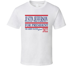 Justin Jefferson For President Griddy Master T Shirt