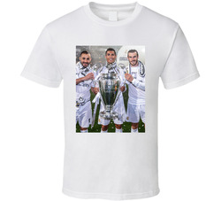 Cristiano Ronaldo Karim Benzema And Gareth Bale Real Madrid Iconic Trio Fan T Shirt