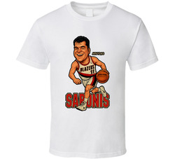 Arvydas Sabonis Caricature Fan T Shirt