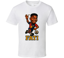 Ansu Fati Caricature Fan T Shirt