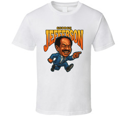 George Jefferson The Jeffersons Tv Series Caricature Fan T Shirt