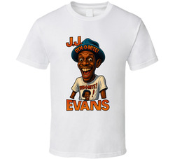 J.j. Evans Good Times Tv Series Caricature Fan T Shirt