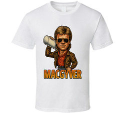 Macgyver Tv Series Caricature Fan T Shirt