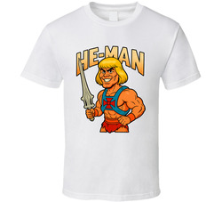 He-man And The Masters Of The Universe Cartoon Series Caricature Fan T Shirt