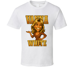 Vanna White Wheel Of Fortune Tv Series Caricature Fan T Shirt