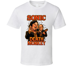 Sonic Death Monkey High Fidelity Fictional Band Caricature Fan T Shirt Sonic Death Monkey High Fidelity Fictional Band Caricature Fan T Shirt