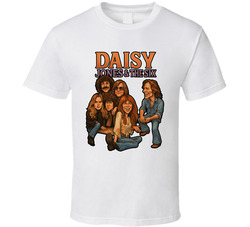 Daisy Jones And The Six Fictional Band Caricature Fan T Shirt