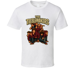 The Treblemakers Pitch Perfect Fictional Band Caricature Fan T Shirt The Treblemakers Pitch Perfect Fictional Band Caricature Fan T Shirt