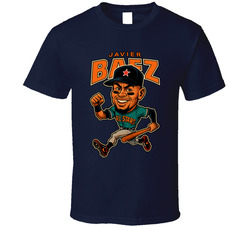 Javier Baez All Star Baseball Caricature  T Shirt