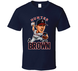 Hunter Brown All Star Baseball Caricature Fan T Shirt