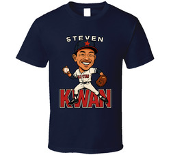 Steven Kwan All Star Baseball Caricature Fan T Shirt