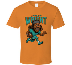 Jaylen Wright Football Caricature Fan T Shirt