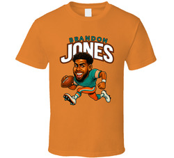 Brandon Jones Football Caricature Fan T Shirt
