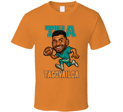 Tua Tagovailoa Football Caricature Fan T Shirt
