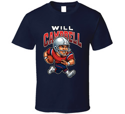 Will Campbell Football Caricature Fan T Shirt