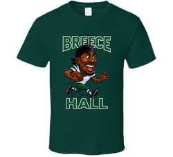 Breece Hall Football Caricature Fan T Shirt