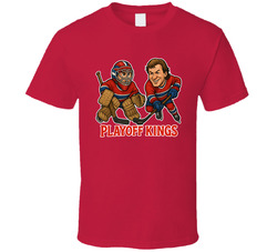 Patrick Roy And Claude Lemieux Playoff Kings Hockey Duo Caricatures Fan T Shirt