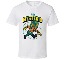Rey Mysterio Wrestling Fan Caricature T Shirt